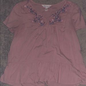 Dust Ross mauve embroidered size m